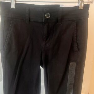American Eagle Flare low rise black pants NWT